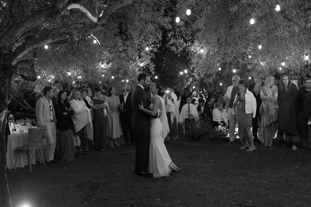 Sicily destination wedding with an intimate outdoor reception