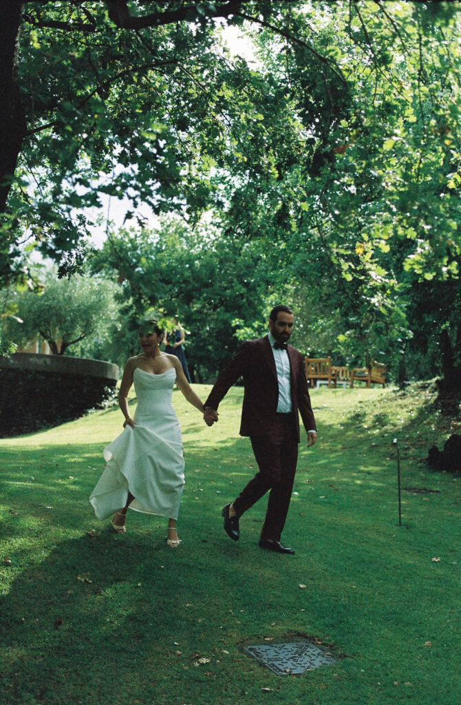 Romantic bride and groom portraits photographed at Monaci delle Terre Nere Sicily Italy
